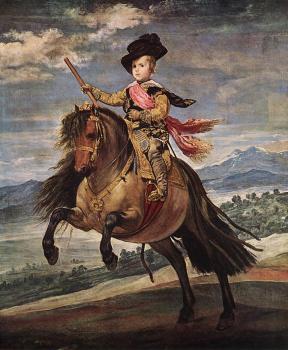 Diego Rodriguez De Silva Velazquez : Prince Baltasar Carlos on Horseback